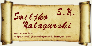 Smiljko Malagurski vizit kartica